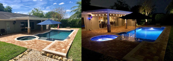 Day and Night Transformation of Pool